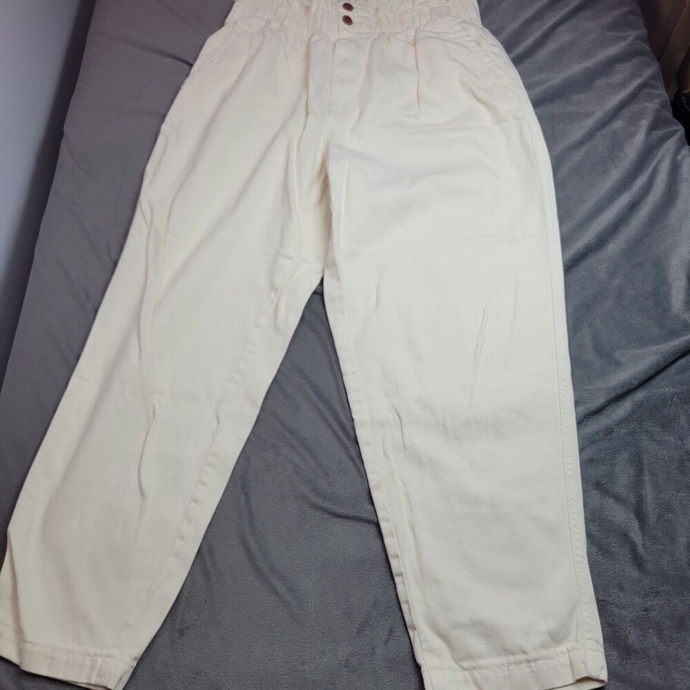 Universal Threads Pants Womens Size 12 Off White Beige Comfort Stretch Top Barel